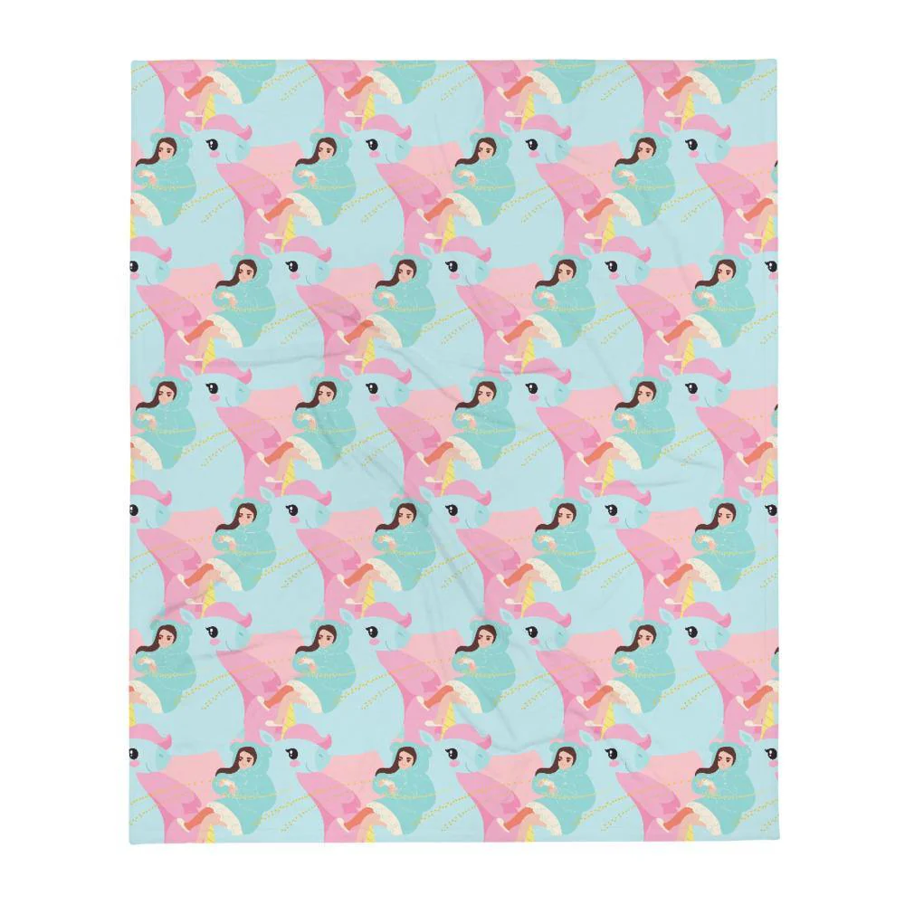 A Hoard of Gaming Unicorns!! Throw Blanket - Image 4