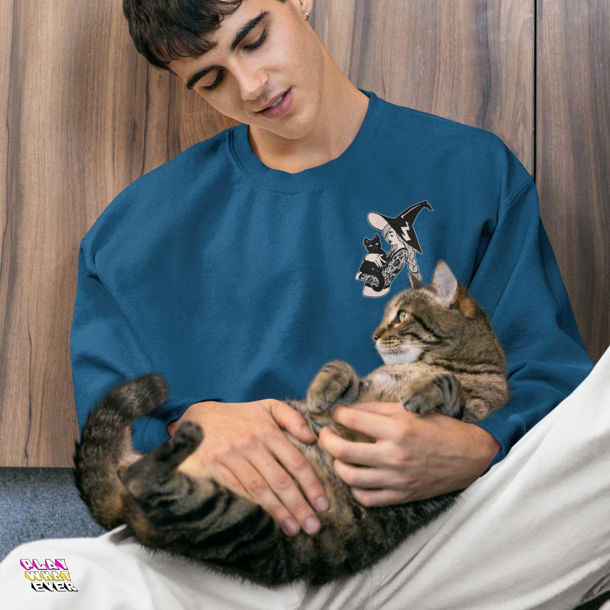 A Witch's Best Friend Unisex Sweatshirt - Image 2