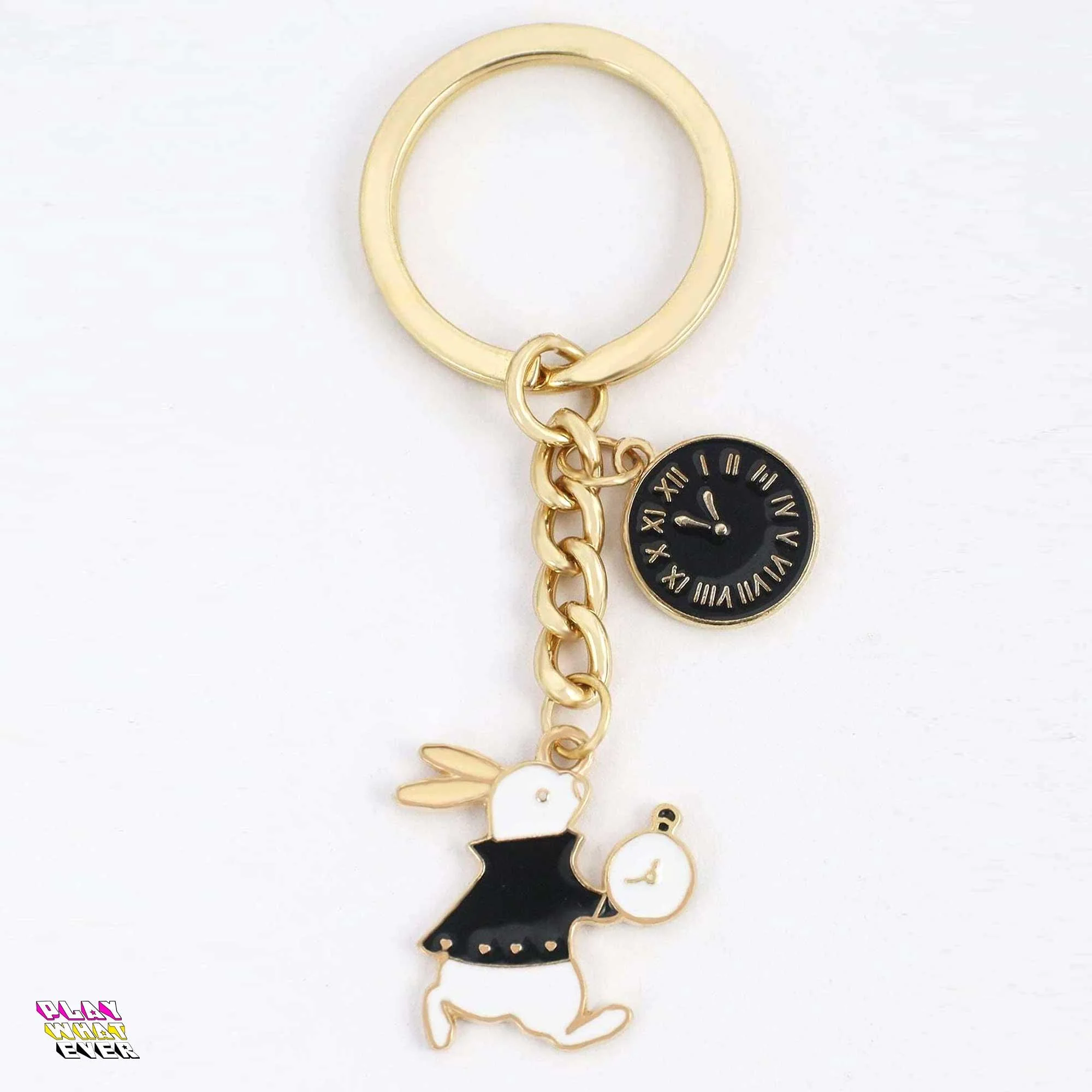 Alice in Wonderland Rabbit Run Keychain