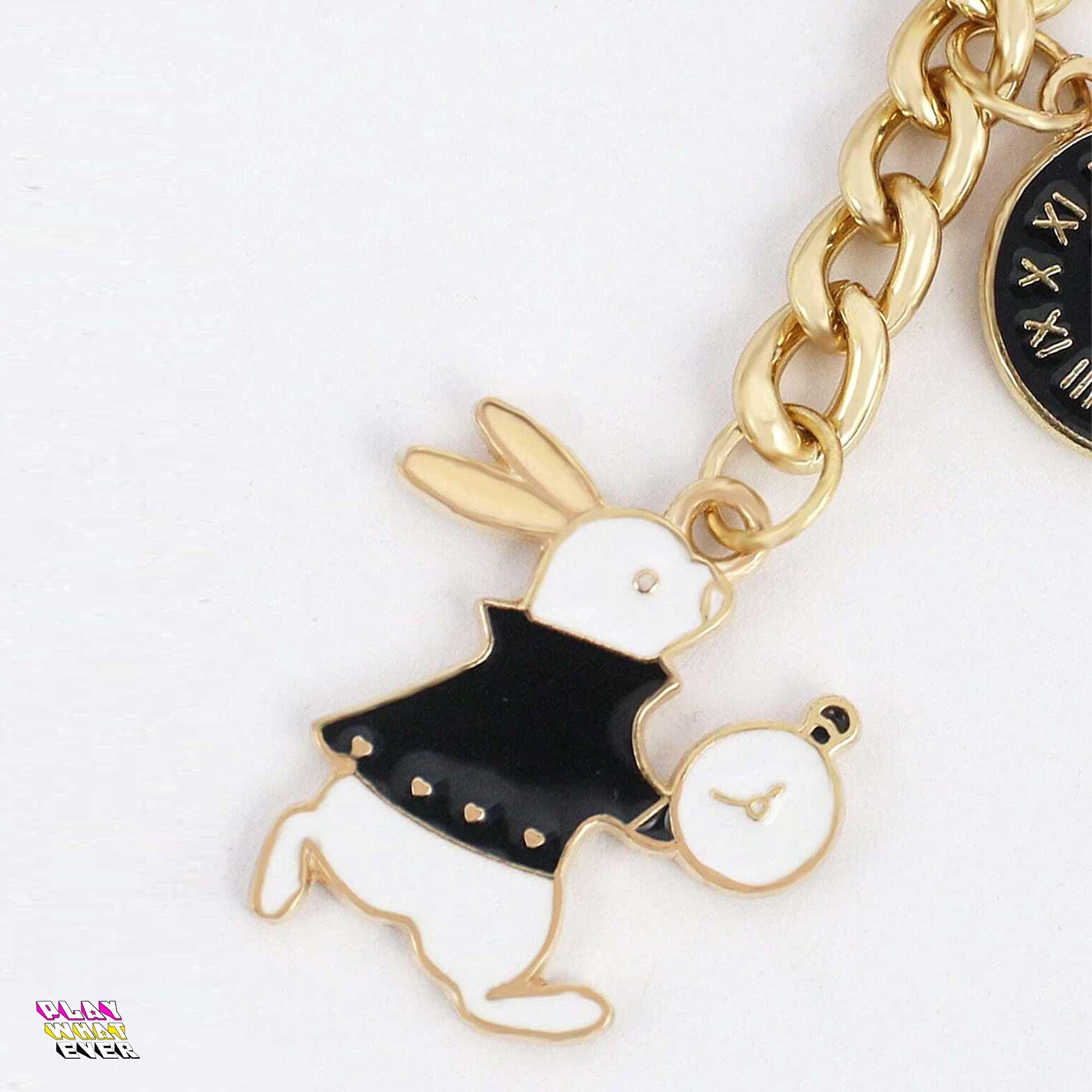 Alice in Wonderland Rabbit Run Keychain - Image 2
