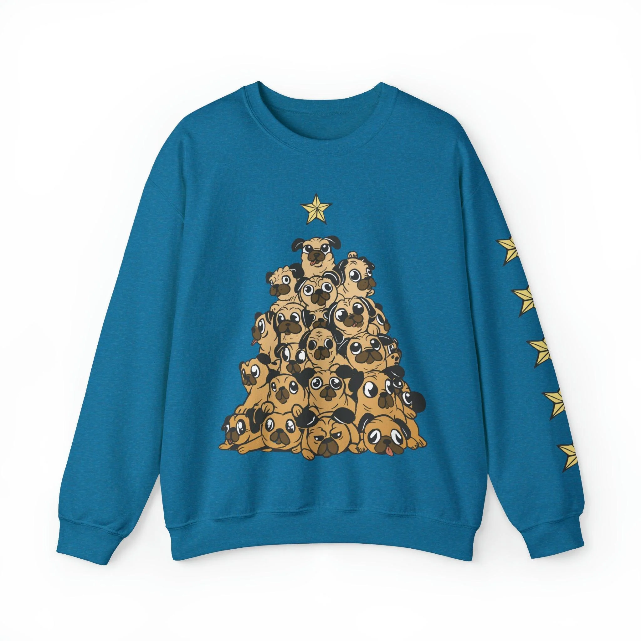 And A Pug in a Christmas Tree Sweatshirt - Image 3