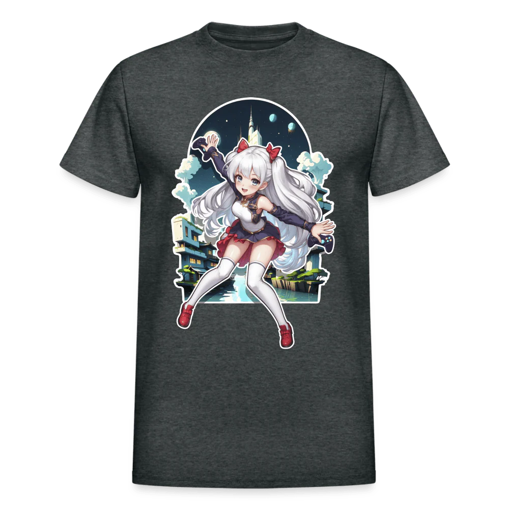 Anime Gamer Girl Magical Powerup T-Shirt - Image 5