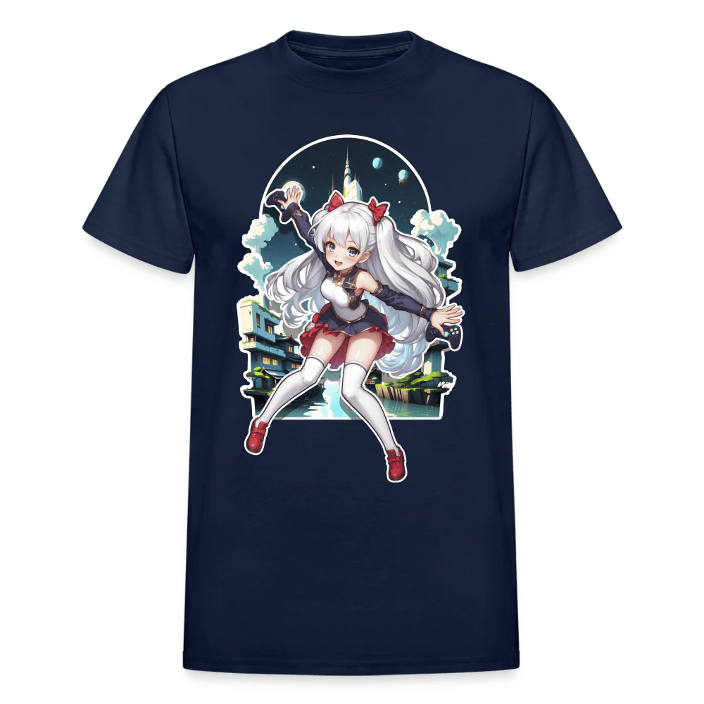 Anime Gamer Girl Magical Powerup T-Shirt - Image 6