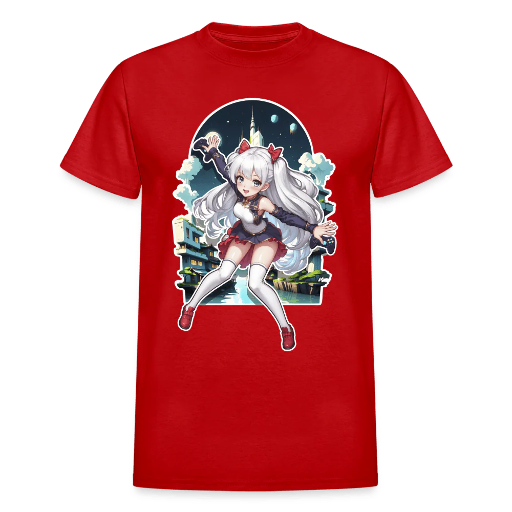 Anime Gamer Girl Magical Powerup T-Shirt - Image 8