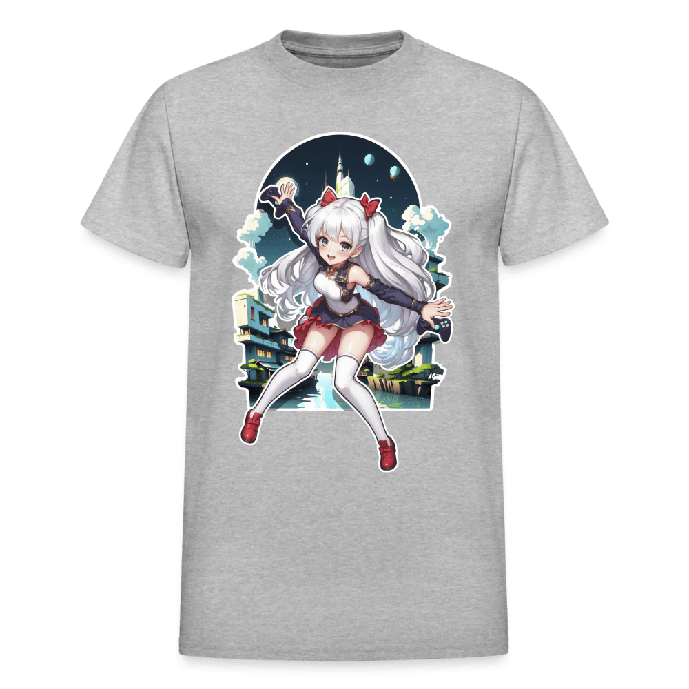 Anime Gamer Girl Magical Powerup T-Shirt - Image 9