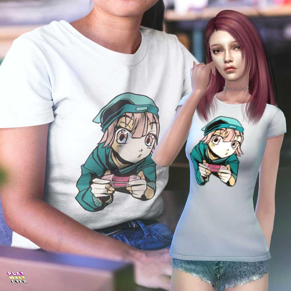 Anime Gamer Ultra Concentration Unisex T-Shirt - Image 3