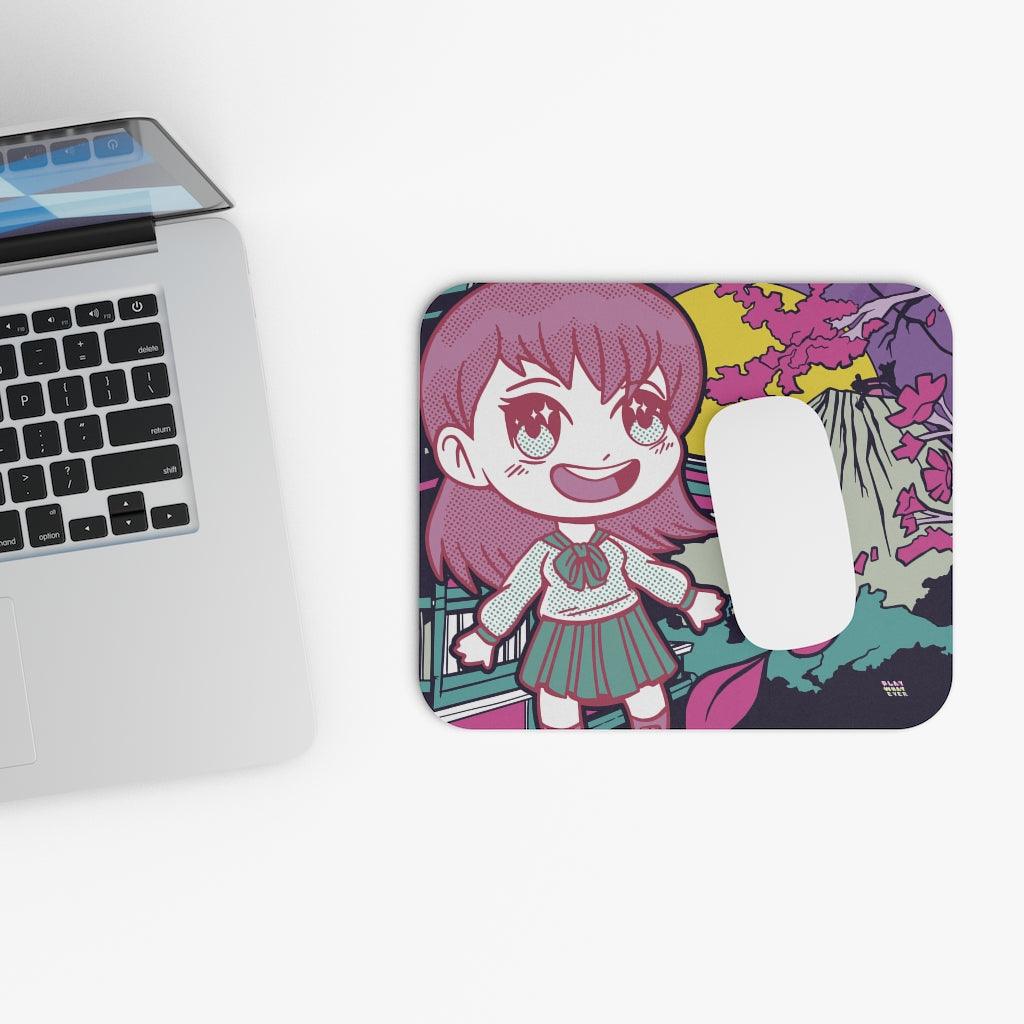 Anime School Girl in Japan Mouse Pad - Image 6