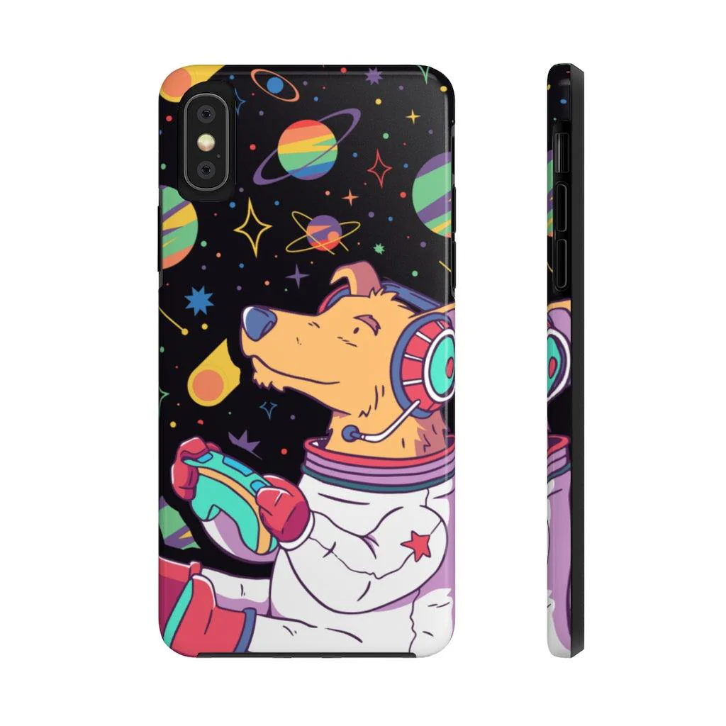 Astronaut Pup Gamer Tough Phone Case - Image 9