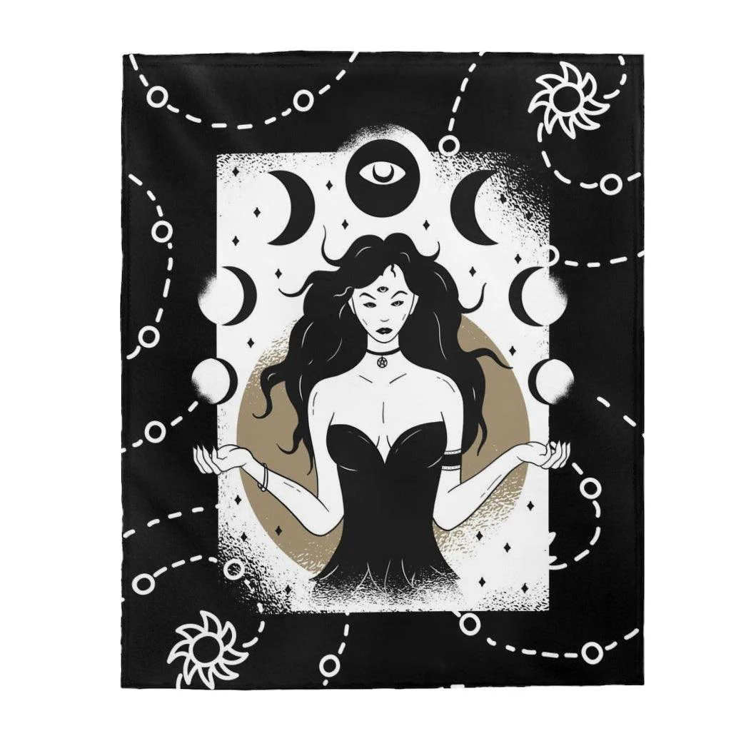 Asura Moon Goddess Blanket - Image 6