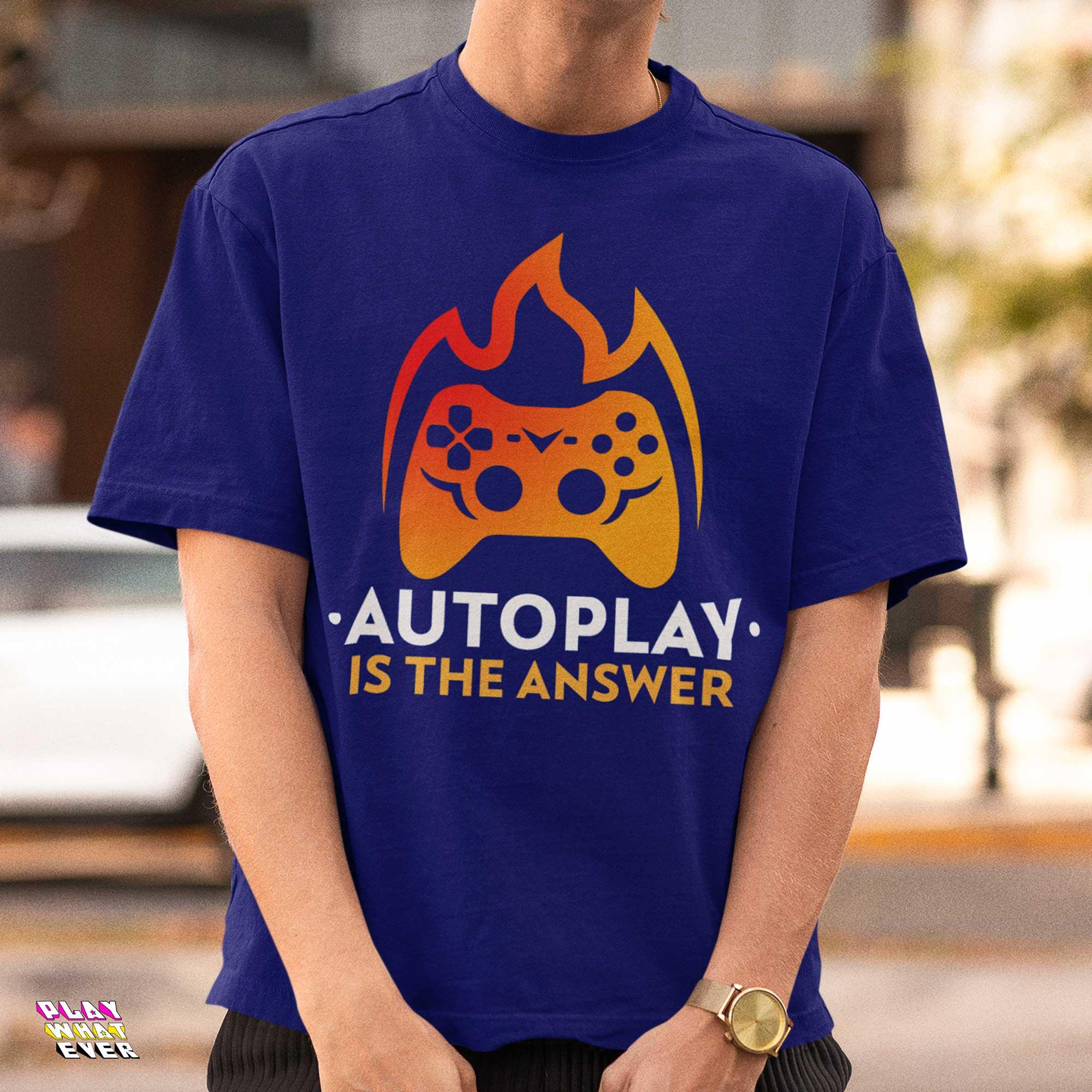Auto Play is the Answer Gaming Ultra Cotton T-Shirt - Image 3