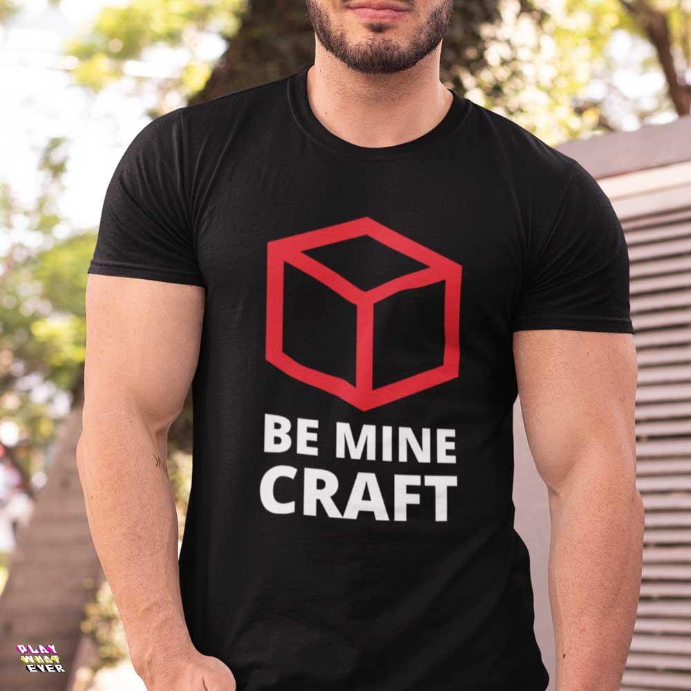 Be Mine Craft Unisex Gamer T-Shirt - Image 3