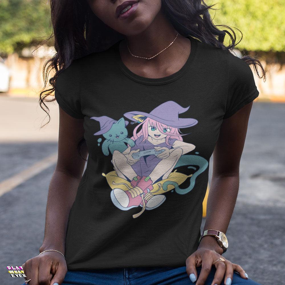 Cat Witch vs Cat Ghost T-Shirt - Image 2