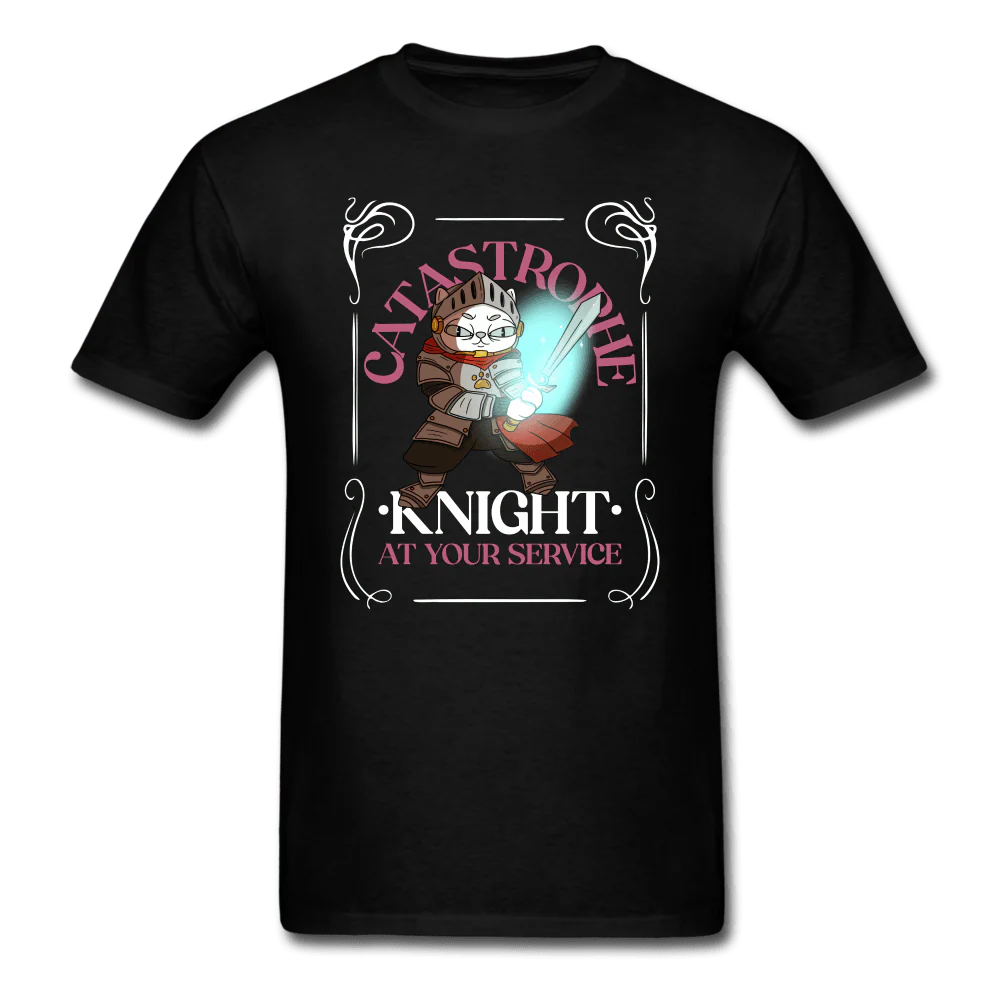 Catastrophe Knight At Your Service Cat Knight Shirt