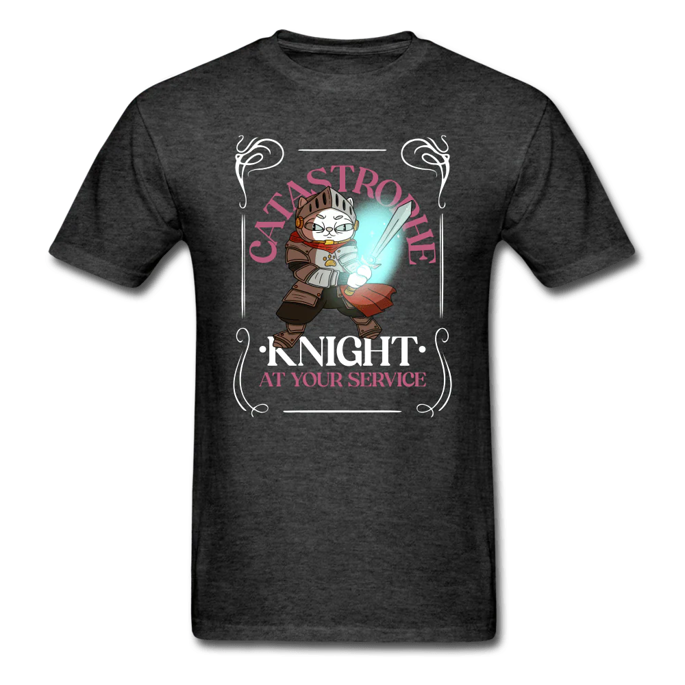 Catastrophe Knight At Your Service Cat Knight Shirt - Image 4