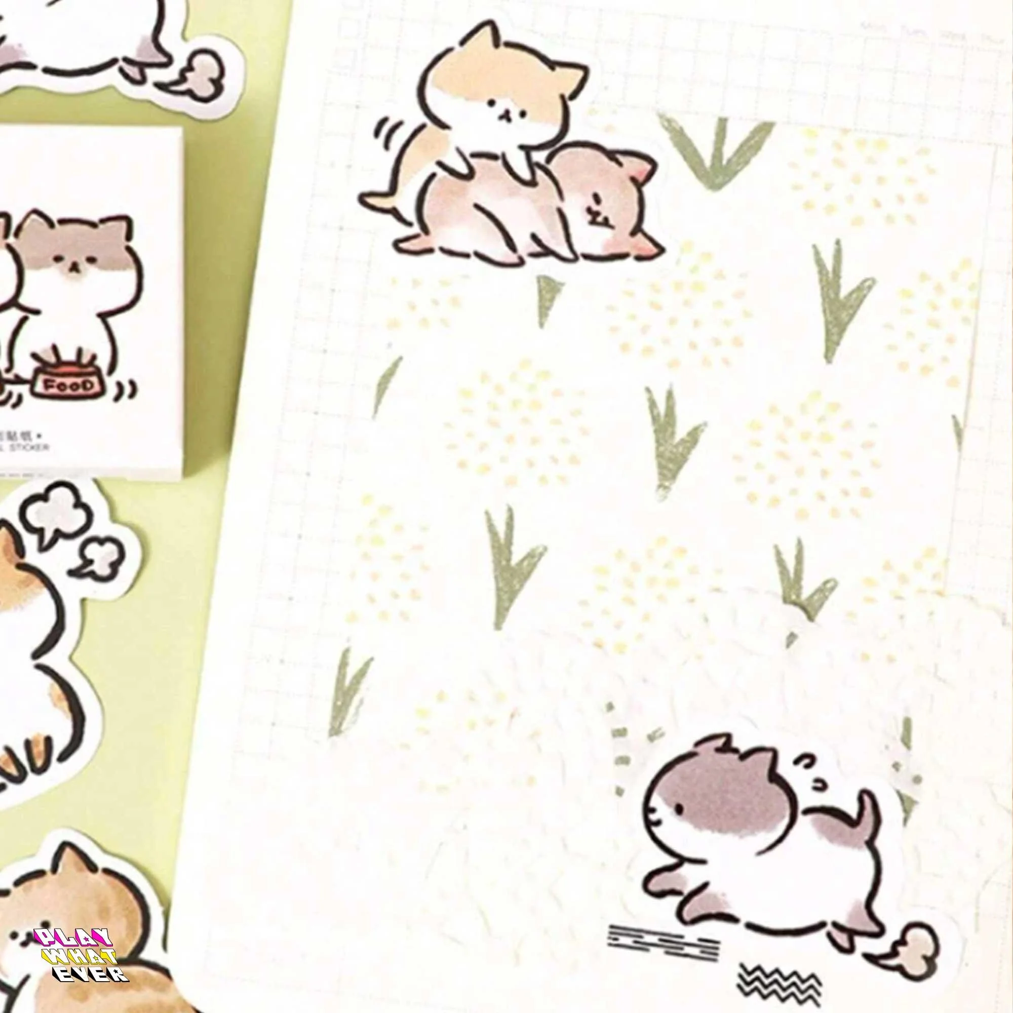 Cat's Life Can Be Tough Funny Sticker Pack - Image 3
