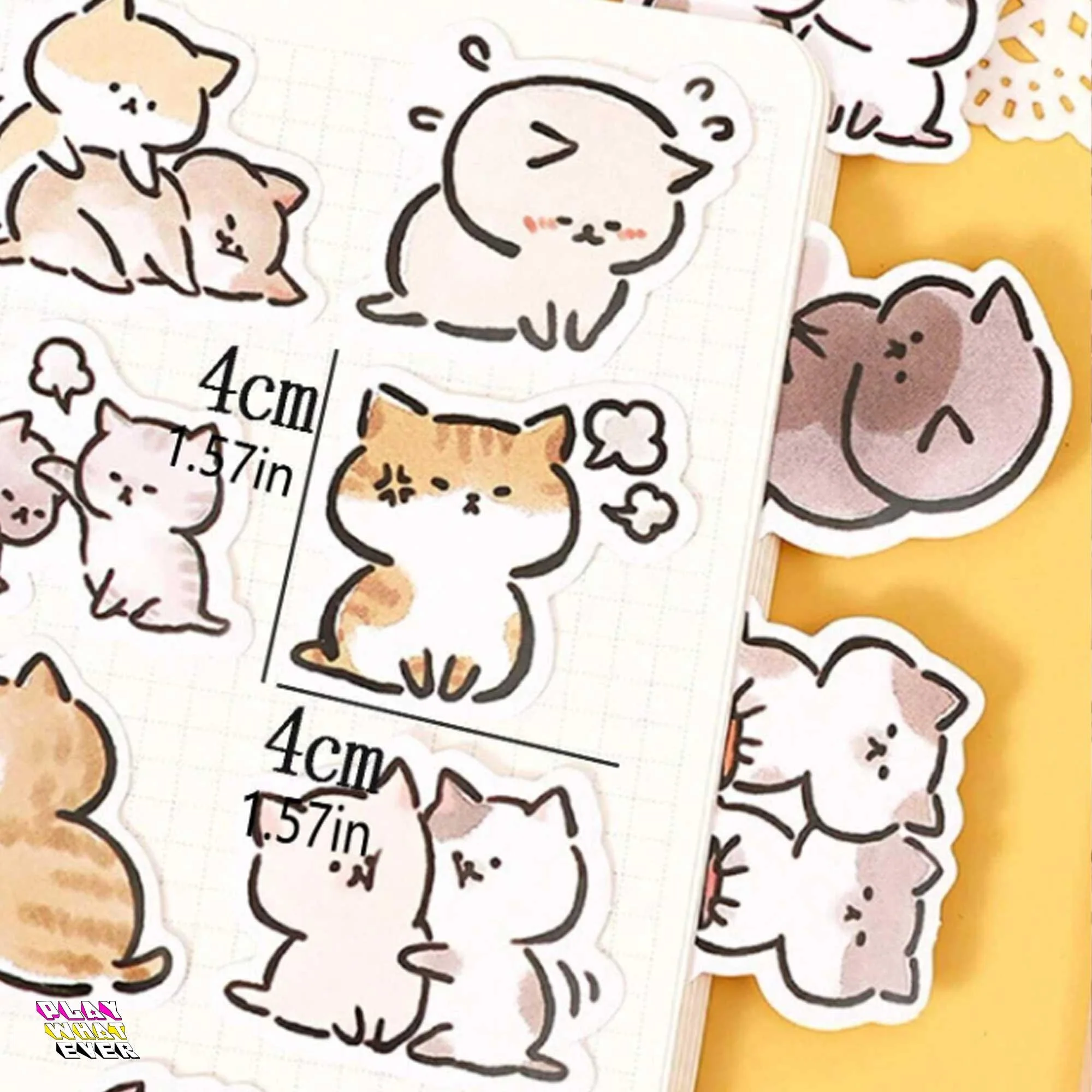 Cat's Life Can Be Tough Funny Sticker Pack - Image 4
