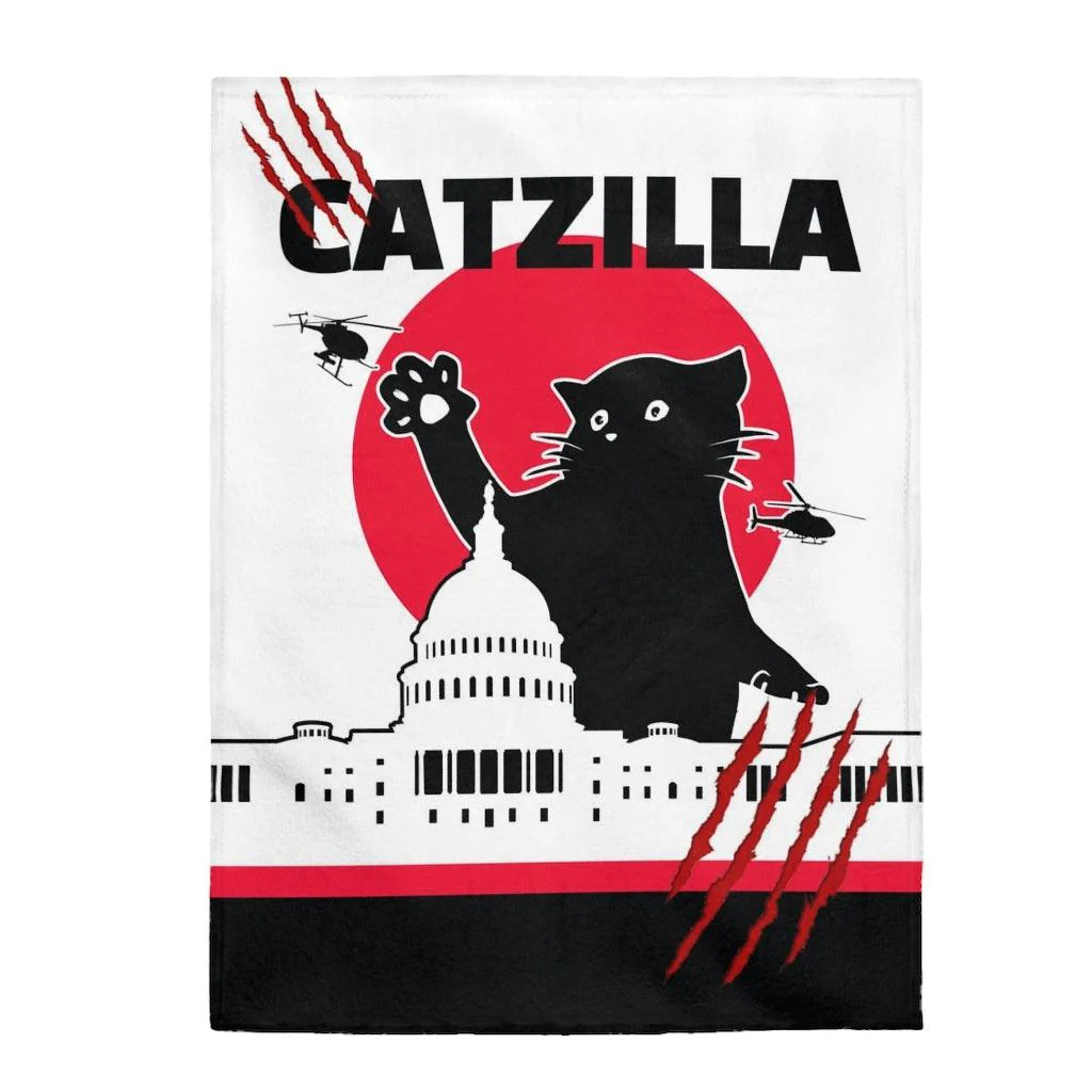 Catzilla Terror Halloween Blanket - Image 5