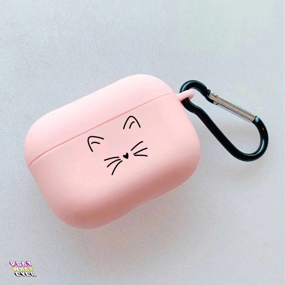 Chic Cat Pattern AirPods Case – Cute and Protective Accessory - Image 6