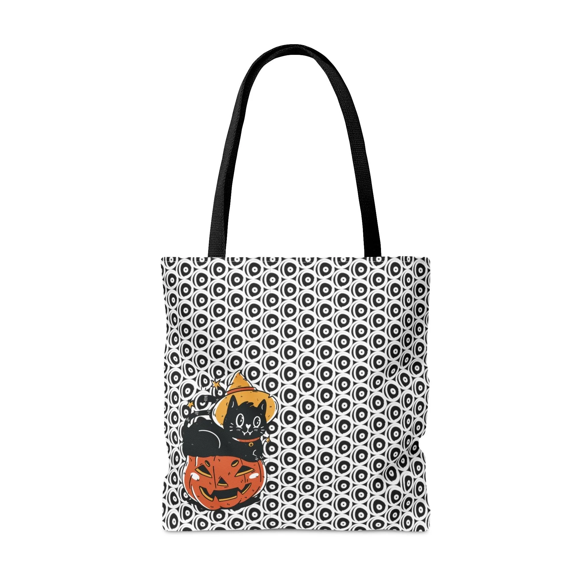 Chillin' on My Pumpkin Cat Tote Bag - Image 3