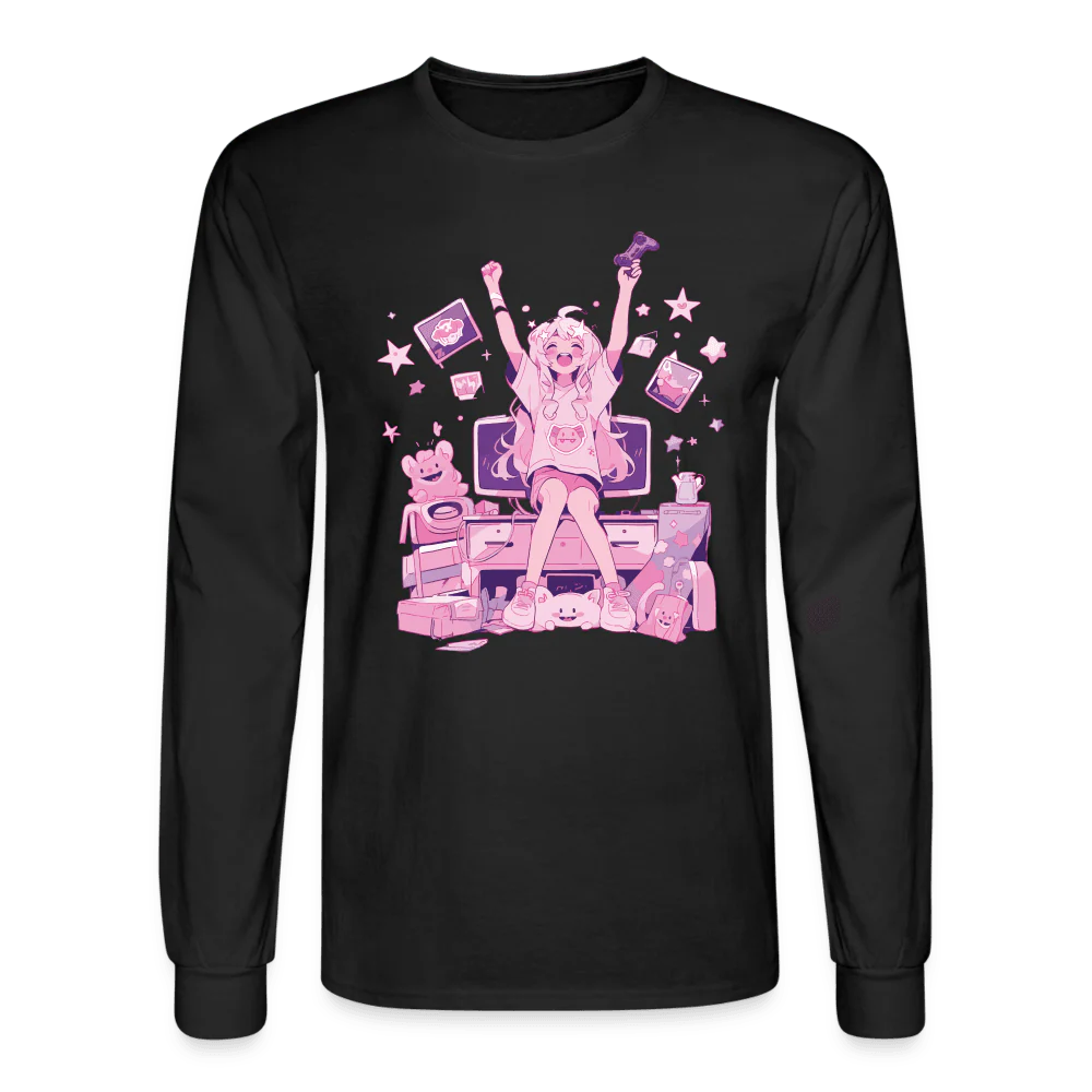 CLEAR! Gamer Girl Long Sleeve T-Shirt - Image 3
