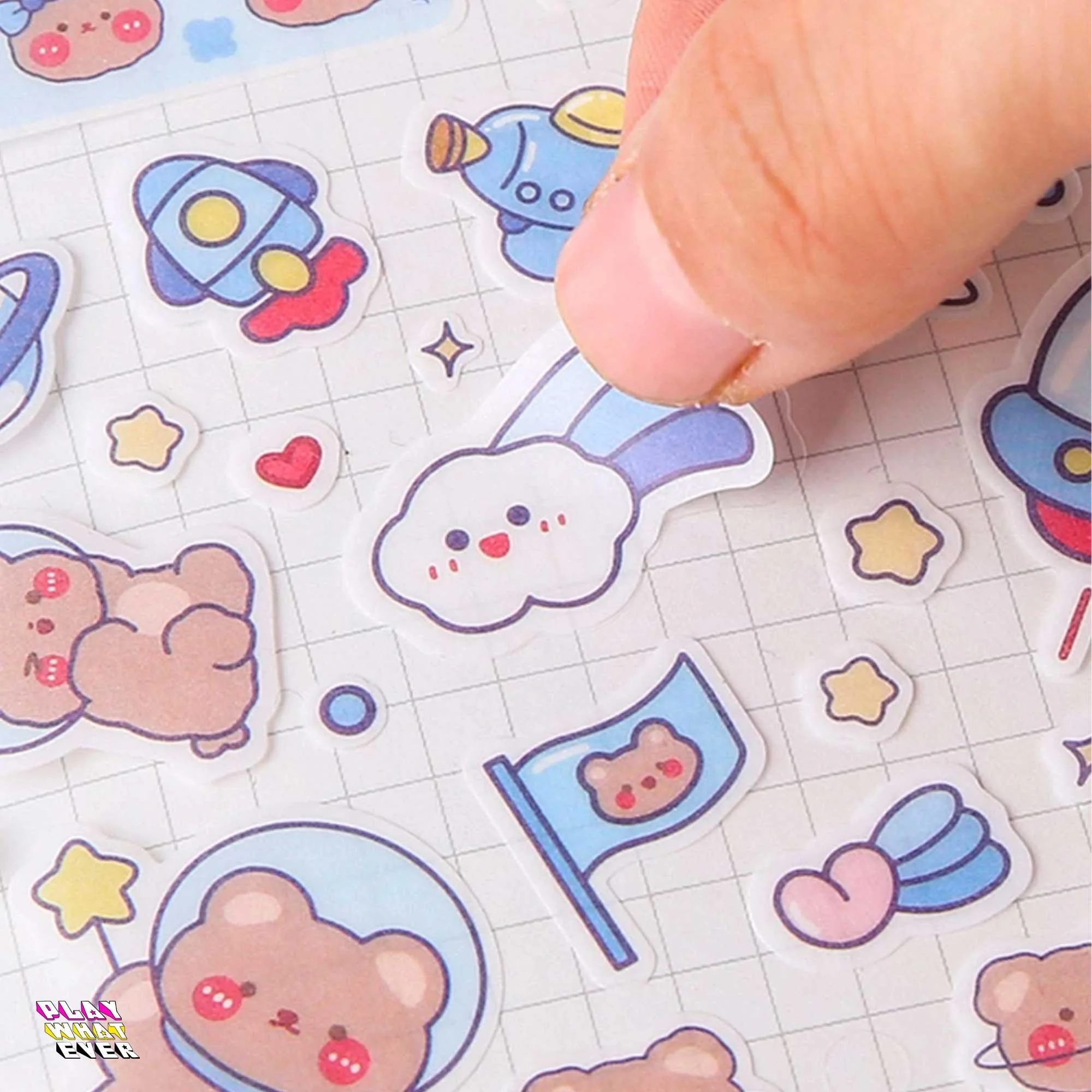 Cute Animal Semi-Transparent Washi Sticker Sheets - Image 4
