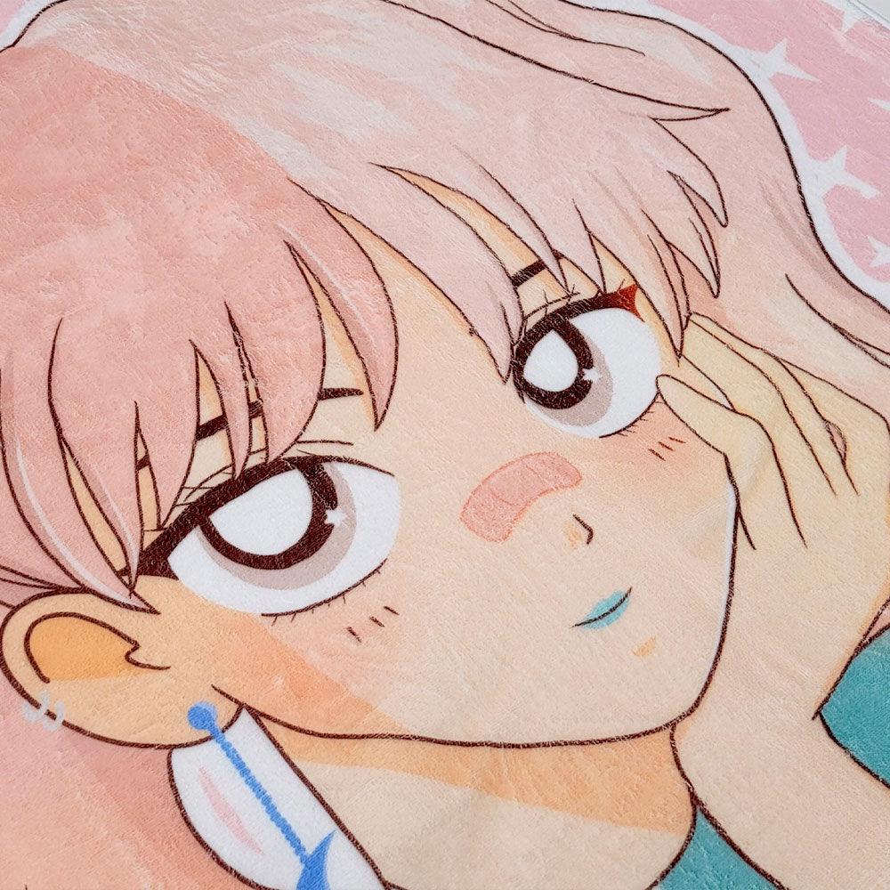 Cute Pink Anime Girl Blanket - Image 5