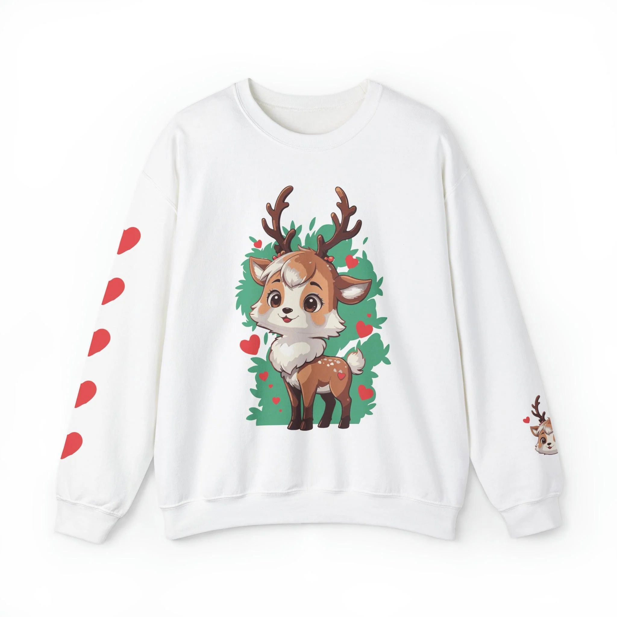 Cute Christmas Anime Reindeer Sweatshirt - Image 14