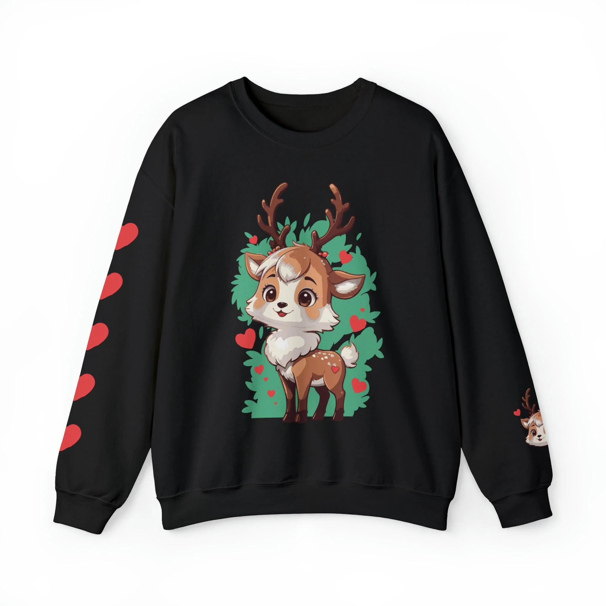 Cute Christmas Anime Reindeer Sweatshirt - Image 17