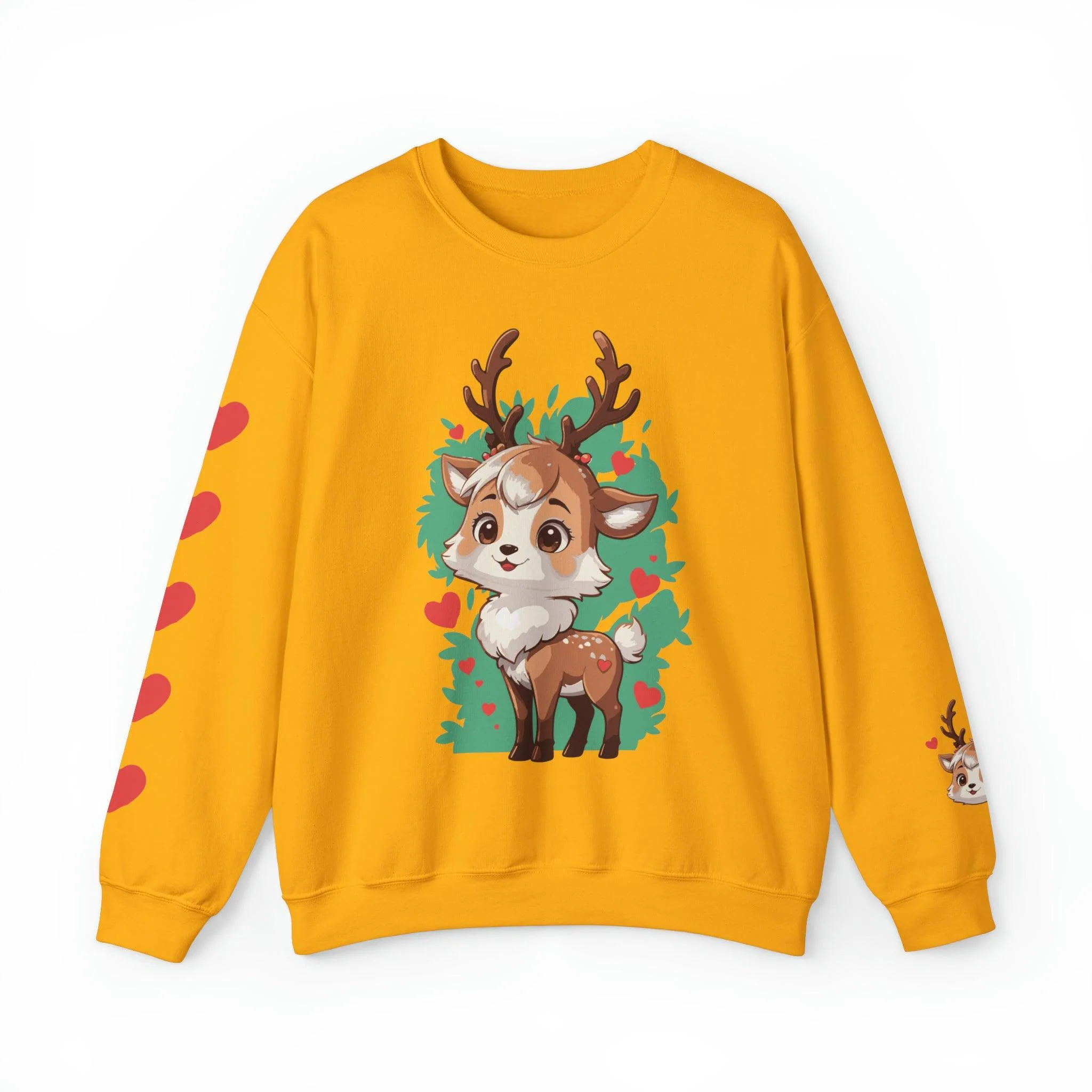 Cute Christmas Anime Reindeer Sweatshirt - Image 8