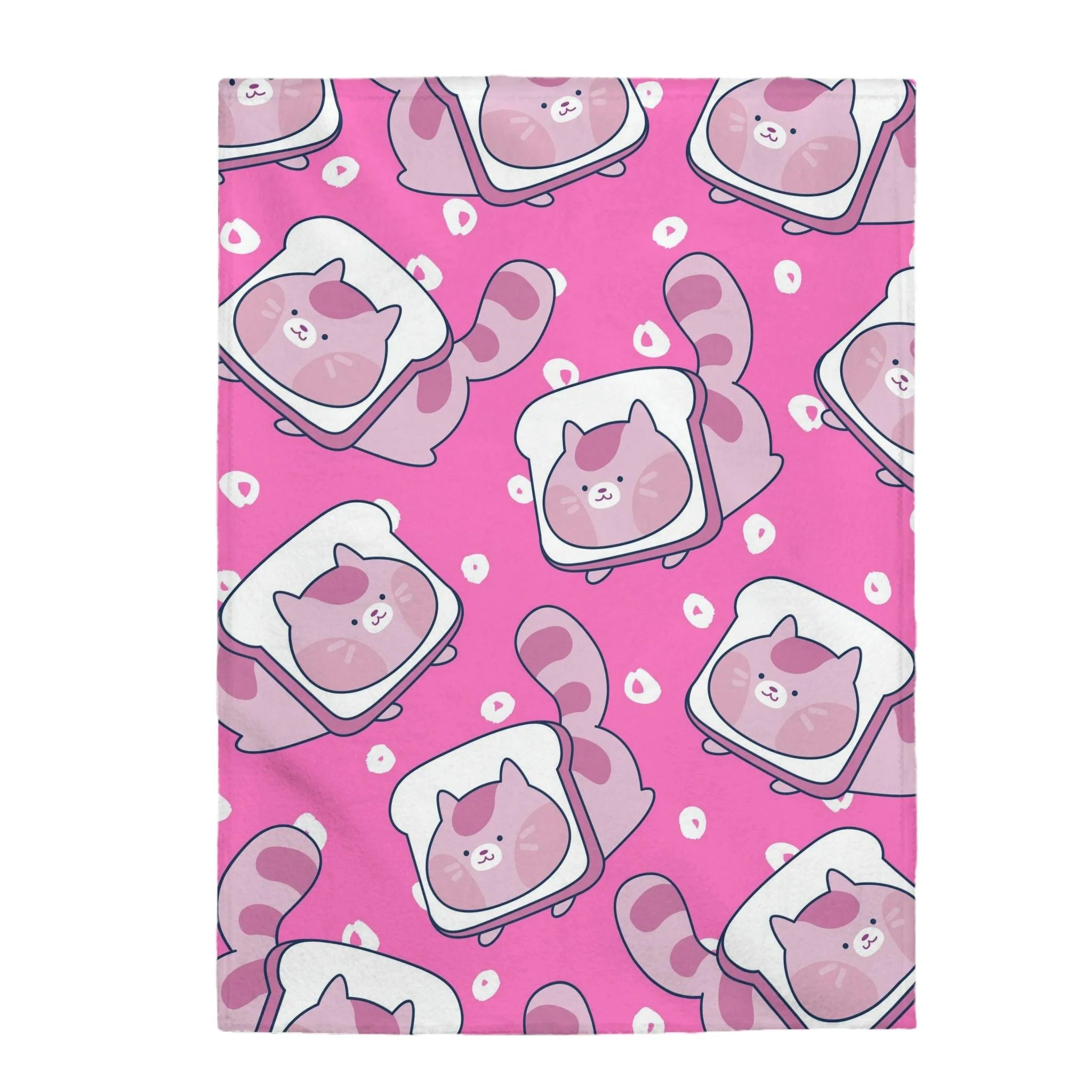Cute Toast Kitten Velveteen Plush Blanket - Image 4