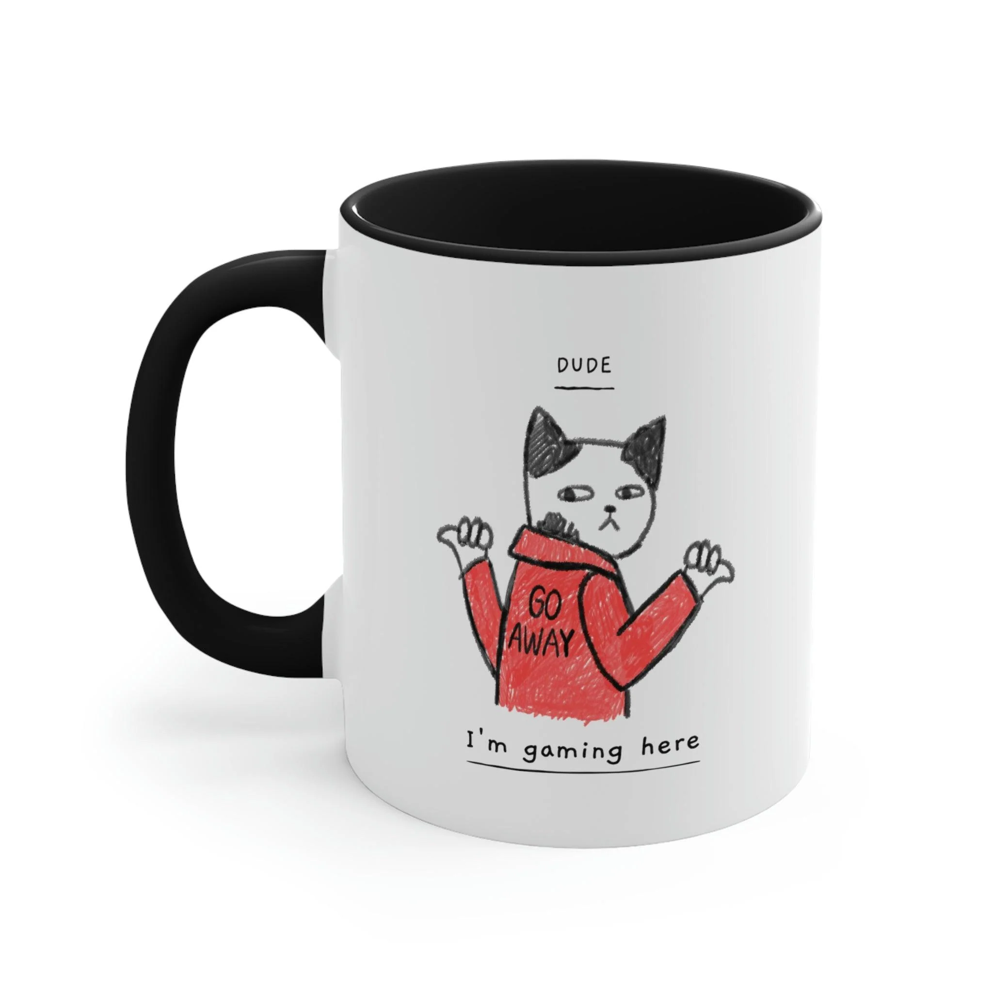 Dude, I'm Gaming Here Colored 11oz Gamer Mug - Image 5