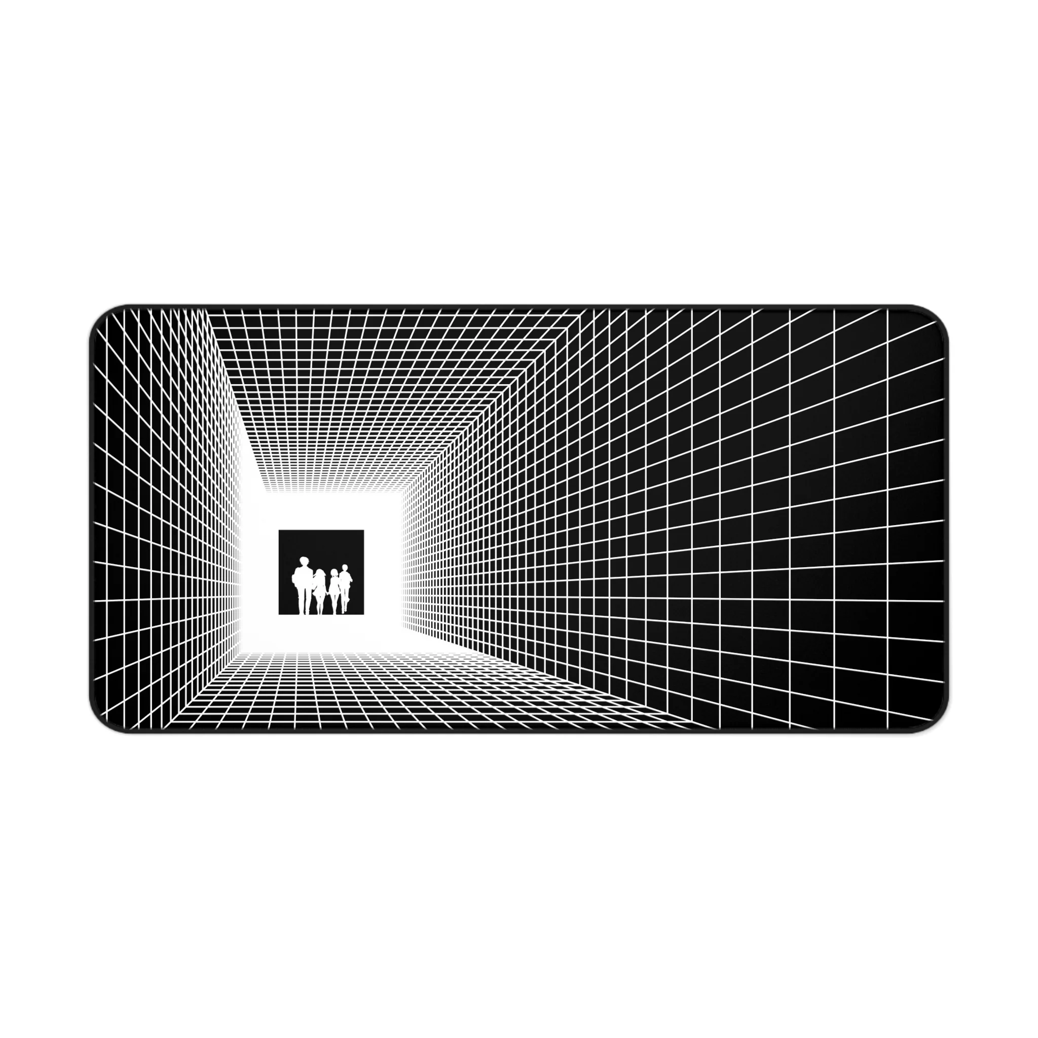 Exit Simulation – Grid Hallway Anime Desk Mat
