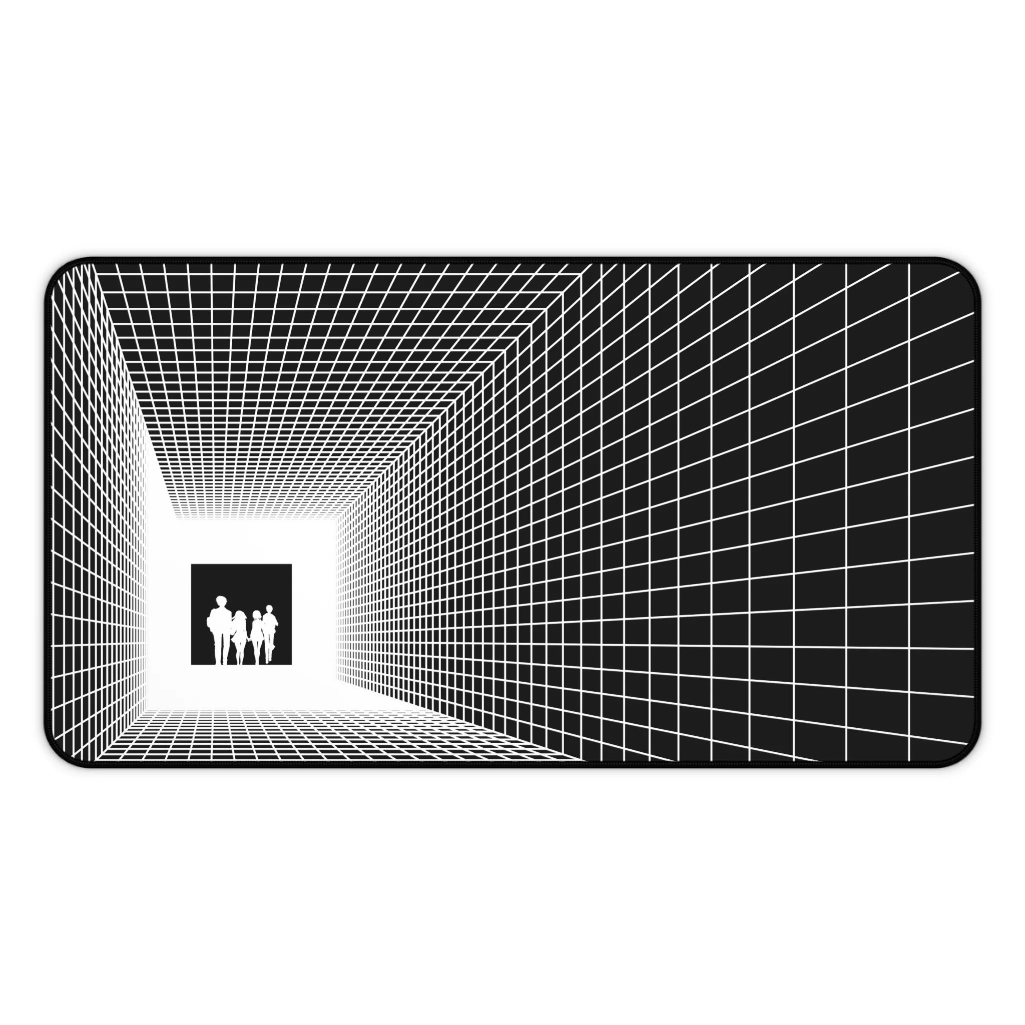 Exit Simulation – Grid Hallway Anime Desk Mat - Image 2
