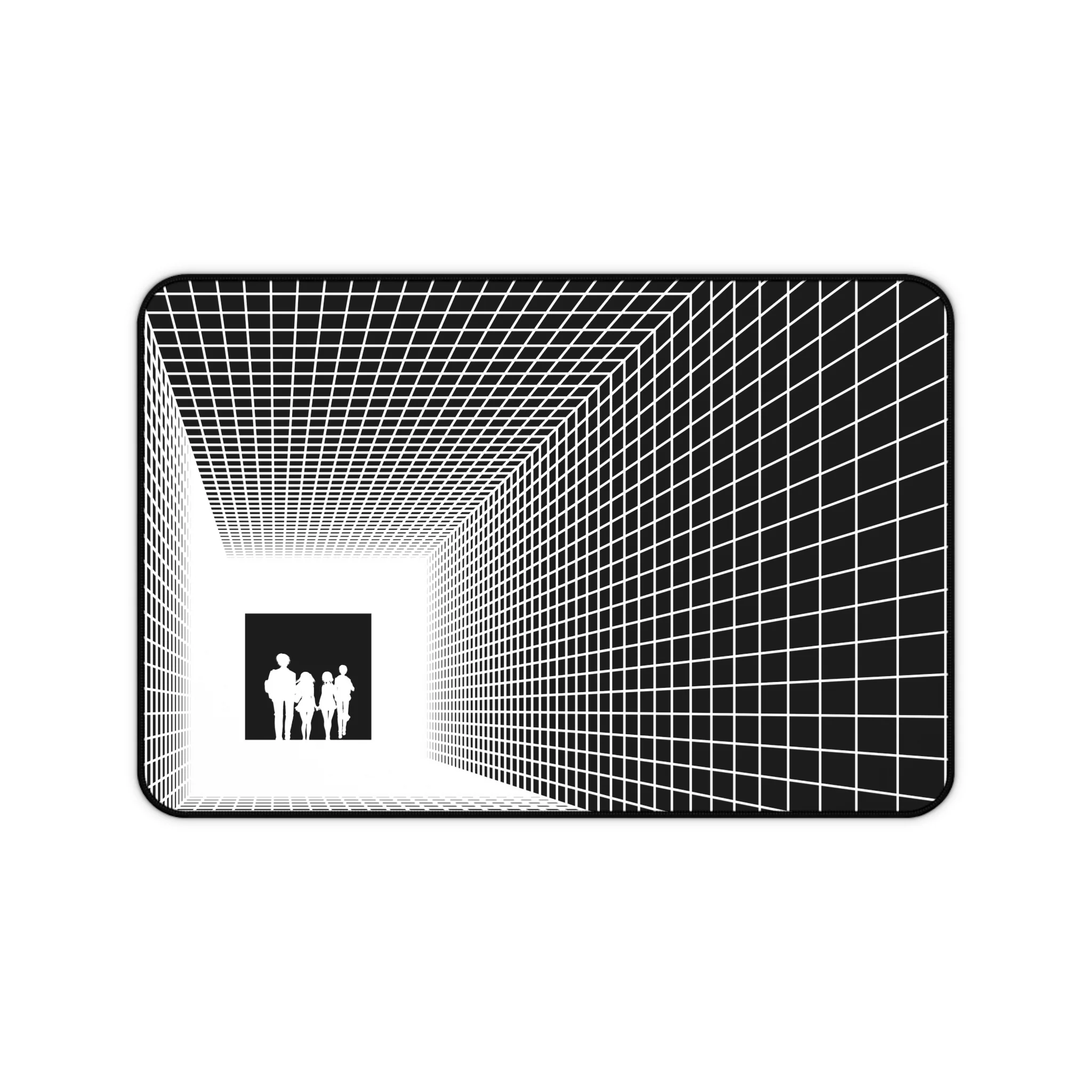 Exit Simulation – Grid Hallway Anime Desk Mat - Image 3