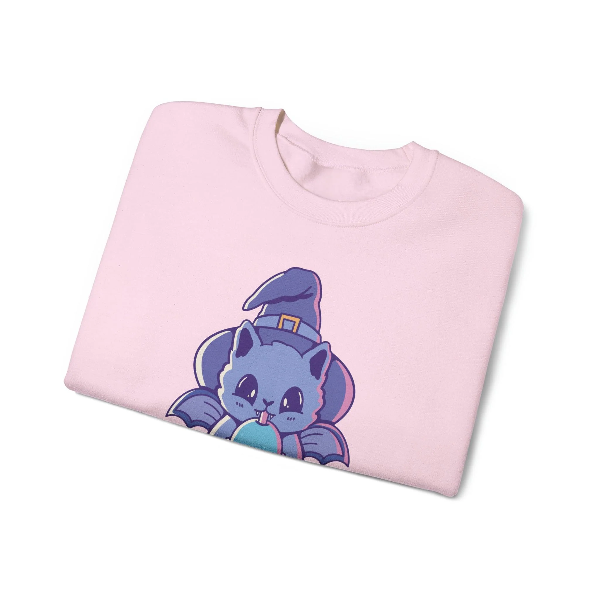 Eyeball Bubble Tea Witch Cat Sweatshirt - Image 7