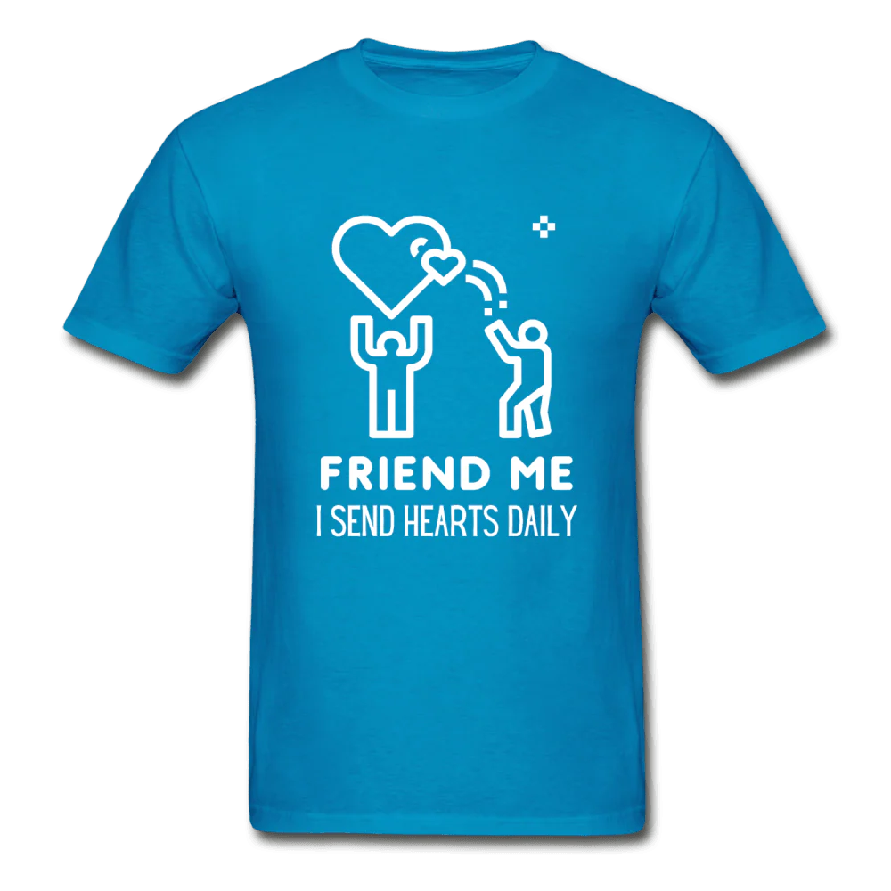 Friend Me I Send Hearts Daily Ultra Cotton T-Shirt - Image 5