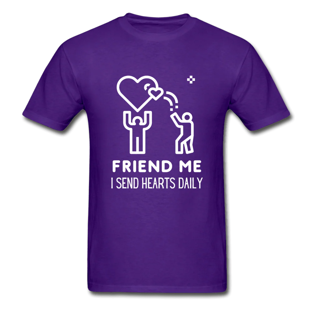 Friend Me I Send Hearts Daily Ultra Cotton T-Shirt - Image 6