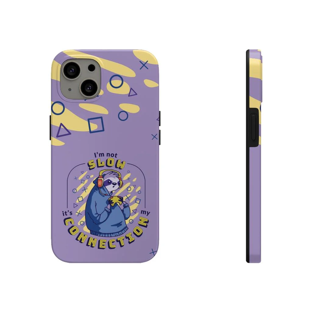 Funny Sloth Gaming Connection Problems Tough Phone Case - Image 3