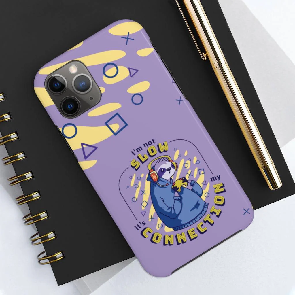 Funny Sloth Gaming Connection Problems Tough Phone Case - Image 9
