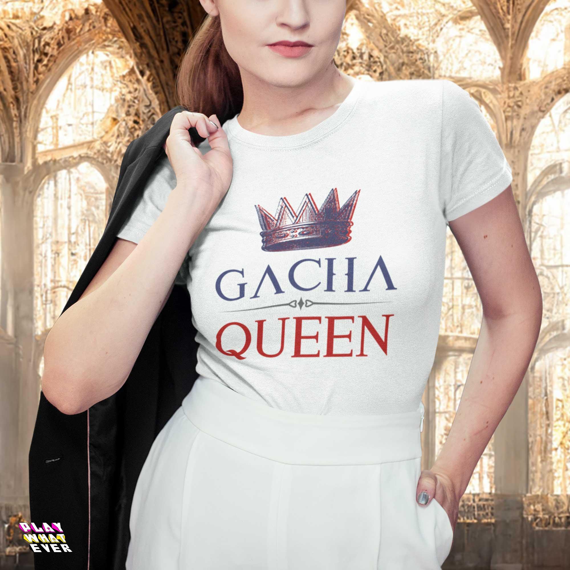 Gacha Queen Crowned Unisex Gamer T-Shirt - Image 3