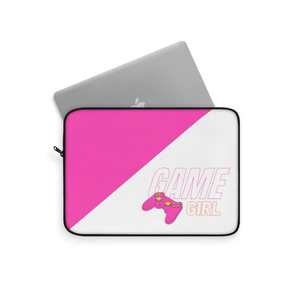Game Girl Pink Controller Laptop Sleeve - Image 5