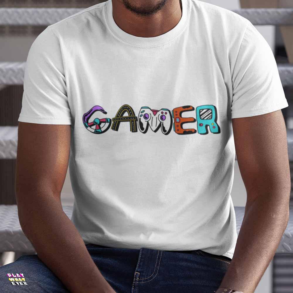 Gamer Controls Funky Unisex T-Shirt - Image 2