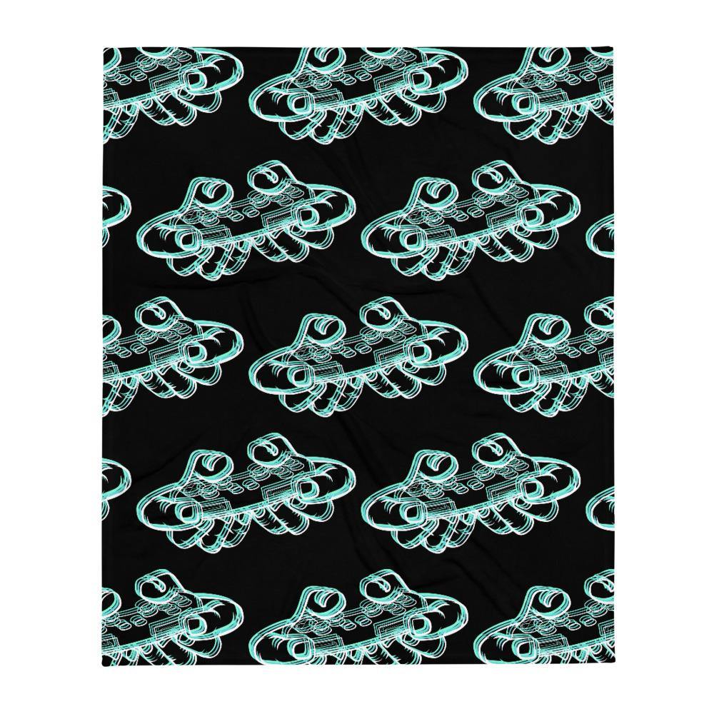Glitch Out Gaming Controller Hands Throw Blanket - Image 5