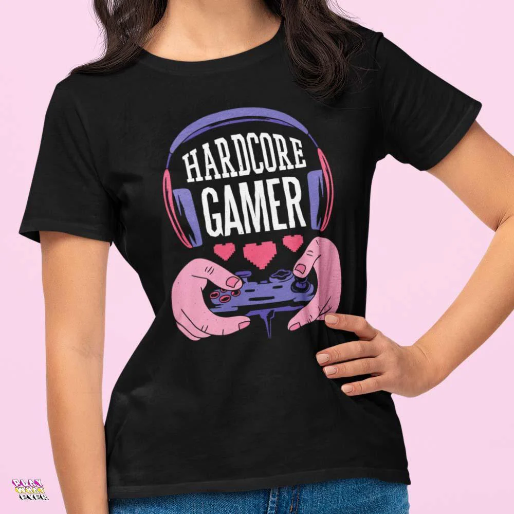 Hardcore Gamer Loving Gaming Unisex T-Shirt - Image 2