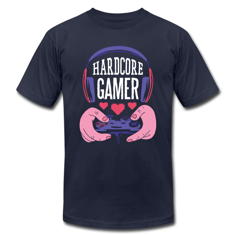 Hardcore Gamer Loving Gaming Unisex T-Shirt - Image 3