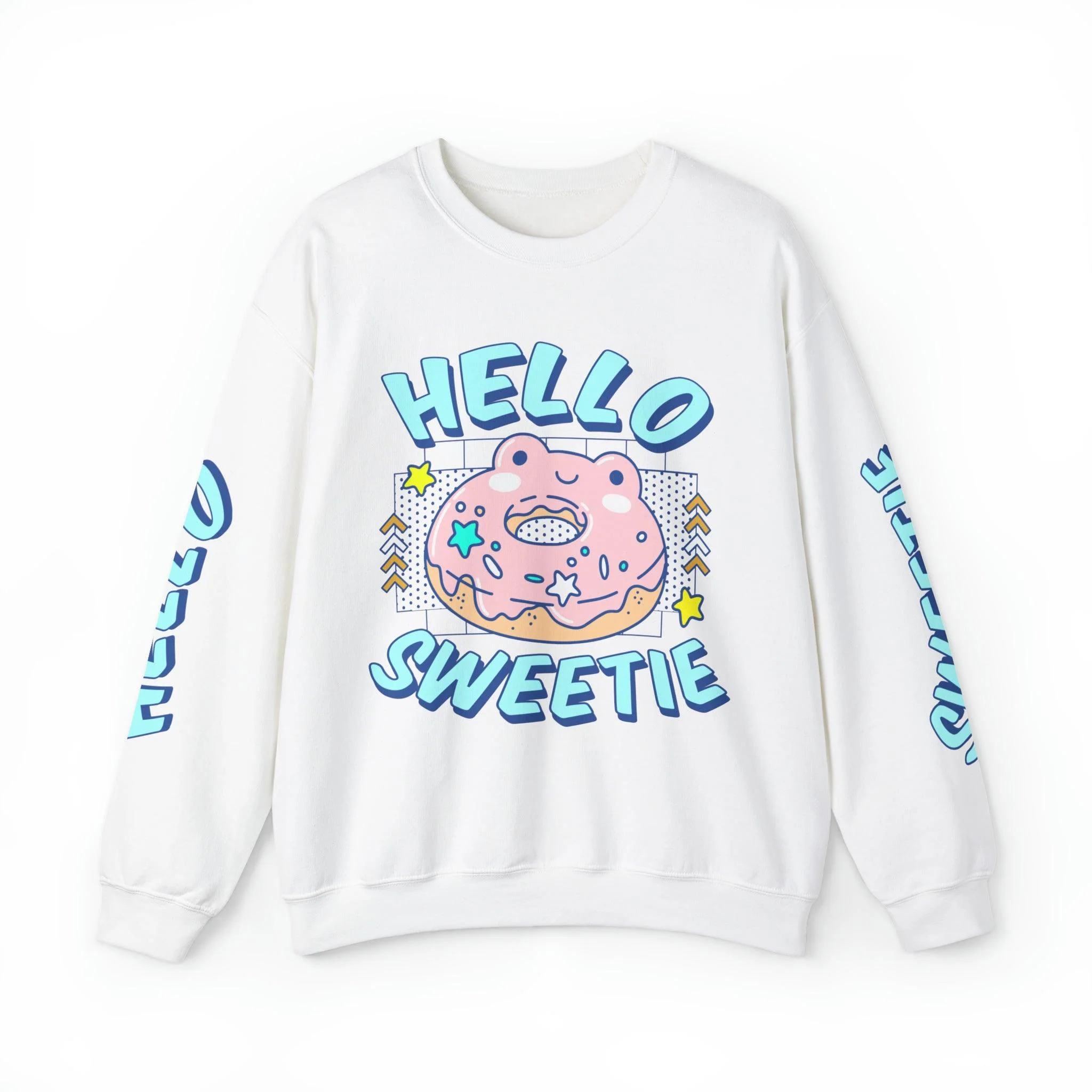 Hello Sweetie Froggie Donut Sweatshirt