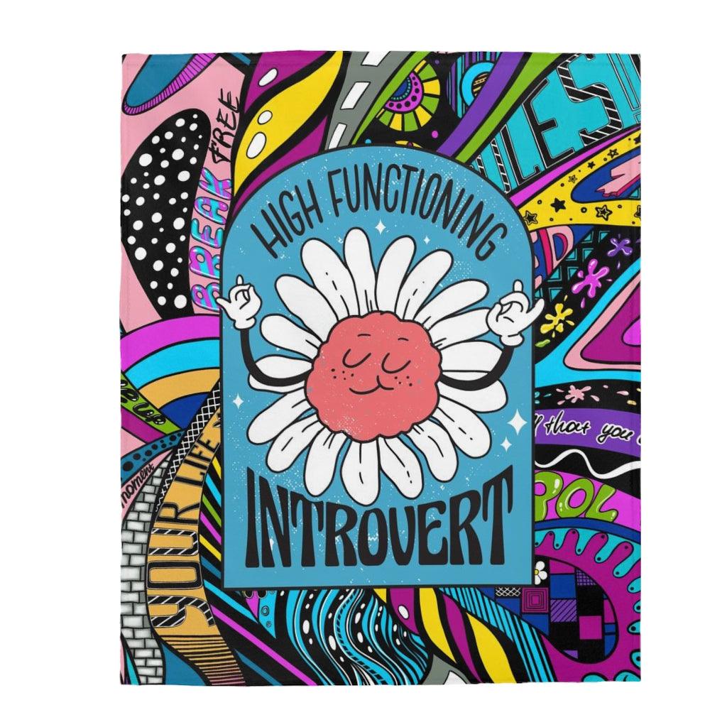 High Functioning Introvert Plush Blanket - Image 4