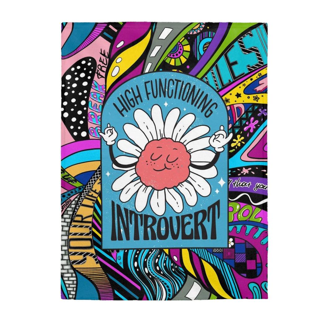 High Functioning Introvert Plush Blanket - Image 5