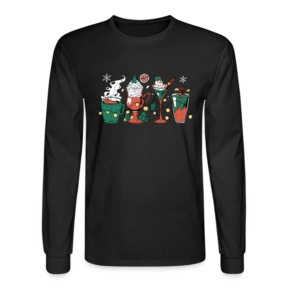 Holiday Drinks Fun Long Sleeve T-Shirt - Image 3