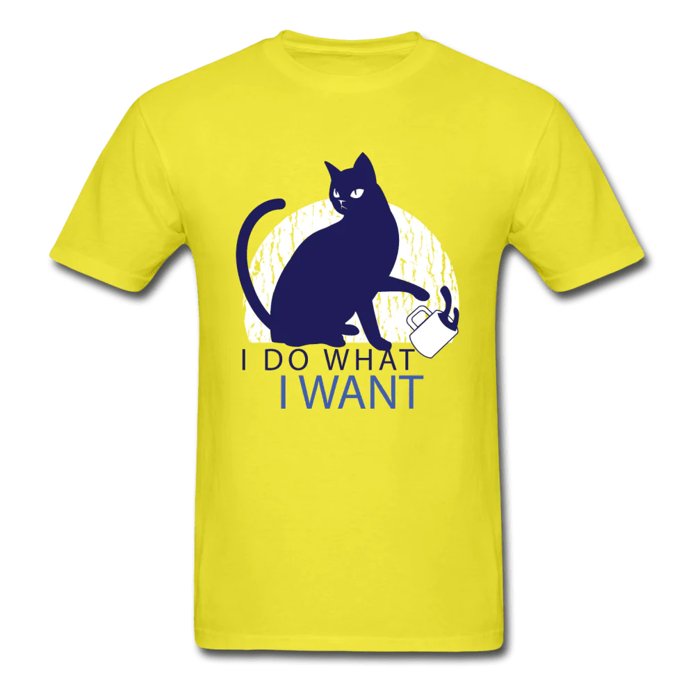 I Do What I Want Sassy Cat Unisex T-Shirt - Image 4